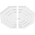 thumbnail image 2 of 32"OD x 2"ID x 12 3/4"C x 1"P Westin Architectural Grade PVC Contemporary Ceiling Medallion, Two Piece, 2 of 11