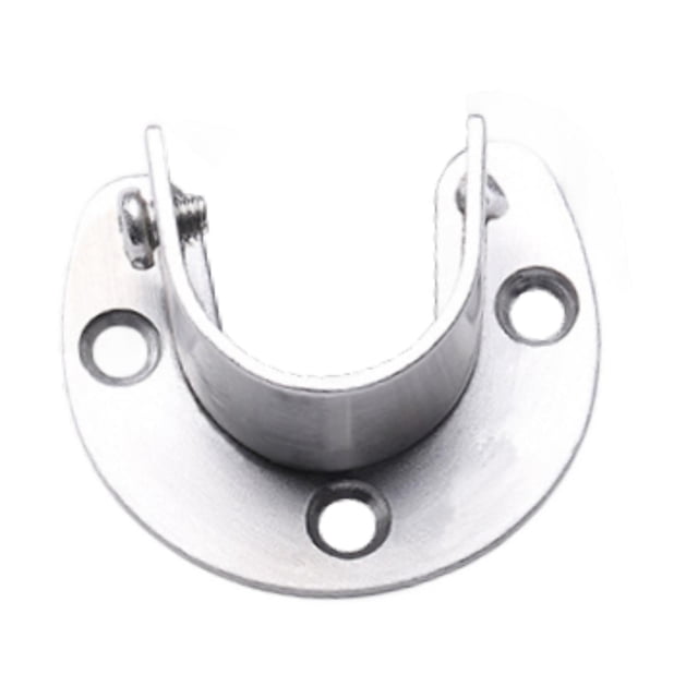 Zócalo para barra de armario, zócalo para barra de armario de acero inoxidable, soporte para barra de armario resistente, soporte para barra con brida para barra de Diámetro interior 20 mm