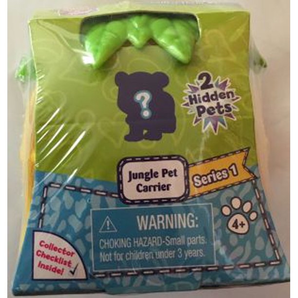 Hasbro Jungle In My Pocket Yellow Pet Carrier With 2 Hidden Animals Walmart Com