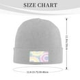thumbnail image 3 of ZICANCN Tie Dye Pattern Colorful Design Knit Beanie Hat, Winter Cap Soft Warm Classic Hats for Men Women, Gray, 3 of 8