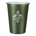 thumbnail image 2 of Frogued 350ml Coffee Cup Heat Resistant Large Capacity Paint Treatment Stainless Steel Camping Milk Beer Cup Outdoor Supplies (Army Green,A), 2 of 13