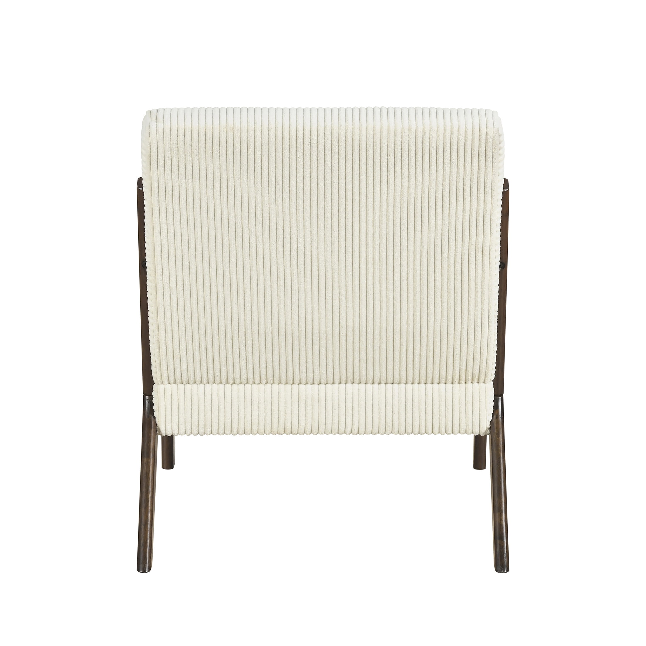 OakvillePark Cavano Wood Frame Corduroy Accent Chair, Beige