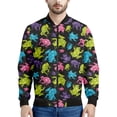 thumbnail image 2 of Chaqueta con cremallera y estampado 3D de rana de dibujos animados para hombre y niño, chaqueta informal de calle con cremallera, sudadera de manga larga, 2 of 4
