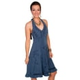 thumbnail image 3 of Scully Cantina Collection Halter Dress Dark Blue 100% Cotton Soutache S, 3 of 3