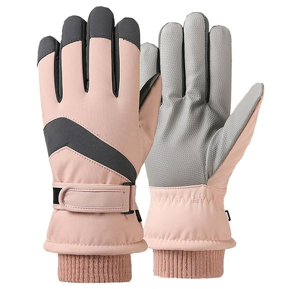 EUDIDV Winter Gloves Warm Gloves Ski Gloves Winter Men's And Women's Cycling Outdoor Windproof And Fleece Thick Warm Gloves Water-tight Non-slip Gloves Insulated Gloves