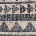 thumbnail image 4 of Moly 10 x 8 Tassel Area Rug Tribal Triangle Pattern Black Handwoven Jute - Saltoro Sherpi, 4 of 5