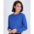 thumbnail image 4 of Real Essentials 5 Pack: Women's Dry Fit Crop Top - Long Sleeve Crew Neck Stretch Athletic Tee (Available in Plus Size), 4 of 7
