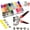 300Sets Plastic+40Sets Metal Snaps, variant on Sewing Fasteners 48Sets Plastic+20Sets Metal Snaps 2-in-1 Craft Installation Kit