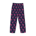 thumbnail image 5 of Goofa Cute Flamingo Printed Soft Pajama Pants for Men, Wide Leg Comfy Casual Lounge Yoga Pants-Small, 5 of 9