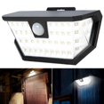 thumbnail image 3 of Lámpara de pared inalámbrica con energía Solar 48LED, patio, garaje, impermeable, inducción infrarroja, gran angular, 3 of 8
