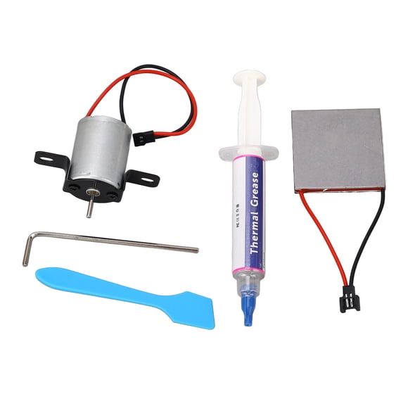 Universal Fireplace Fan Repair Kit - Self-Powered Eco-Friendly Motor & Generator Replacement Set for Most Stove Fans (Includes Thermal Grease & Tools)
