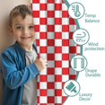 thumbnail image 3 of Blackout Kids Curtains,Red and White Checkered Pattern Childrens Insulated Curtains Set Of 2,Bedroom Essentials,Toddler Room Decor 52"x63", 3 of 5