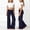 Navy, variant on Girls Foldable Waist Pleated Yoga Pants Pure Color Wide Leg Loose Casual Trousers For Everyday Comfort Tween Kids Summer Soft Comfy Cute Basic Pants