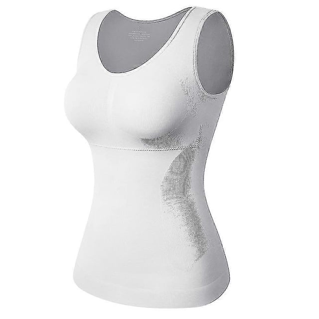 Shapewear For Plus Size Women Tummy Control Shapewear Built-in Bra Shaping Tank Tops Slimming Body Shaper Compression Underwear