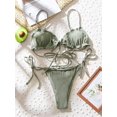 thumbnail image 2 of Maillot de Bain Bikini Triangle à Volants Froncé, 2 of 5