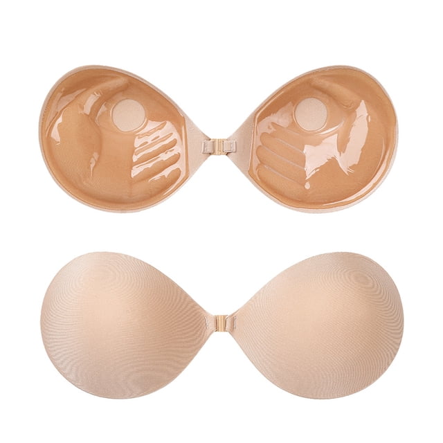 Sujetador invisible ENTASSER con copa de palma engrosada de 3 cm ropa interior con mano de Adán fruncida pegatina para el pecho vestido de novia