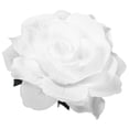 thumbnail image 4 of 2 en 1 pinzas para el cabello horquilla de flor rosa grande artificial broche de flores para fiesta de mujeres (blanco), 4 of 6