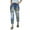 BK2, variant on Bmisegm Women's Autumn and Winter Christmas Jeans Printed Hole Thickened Trousers Y2K Jeans for Women BK3 XL
