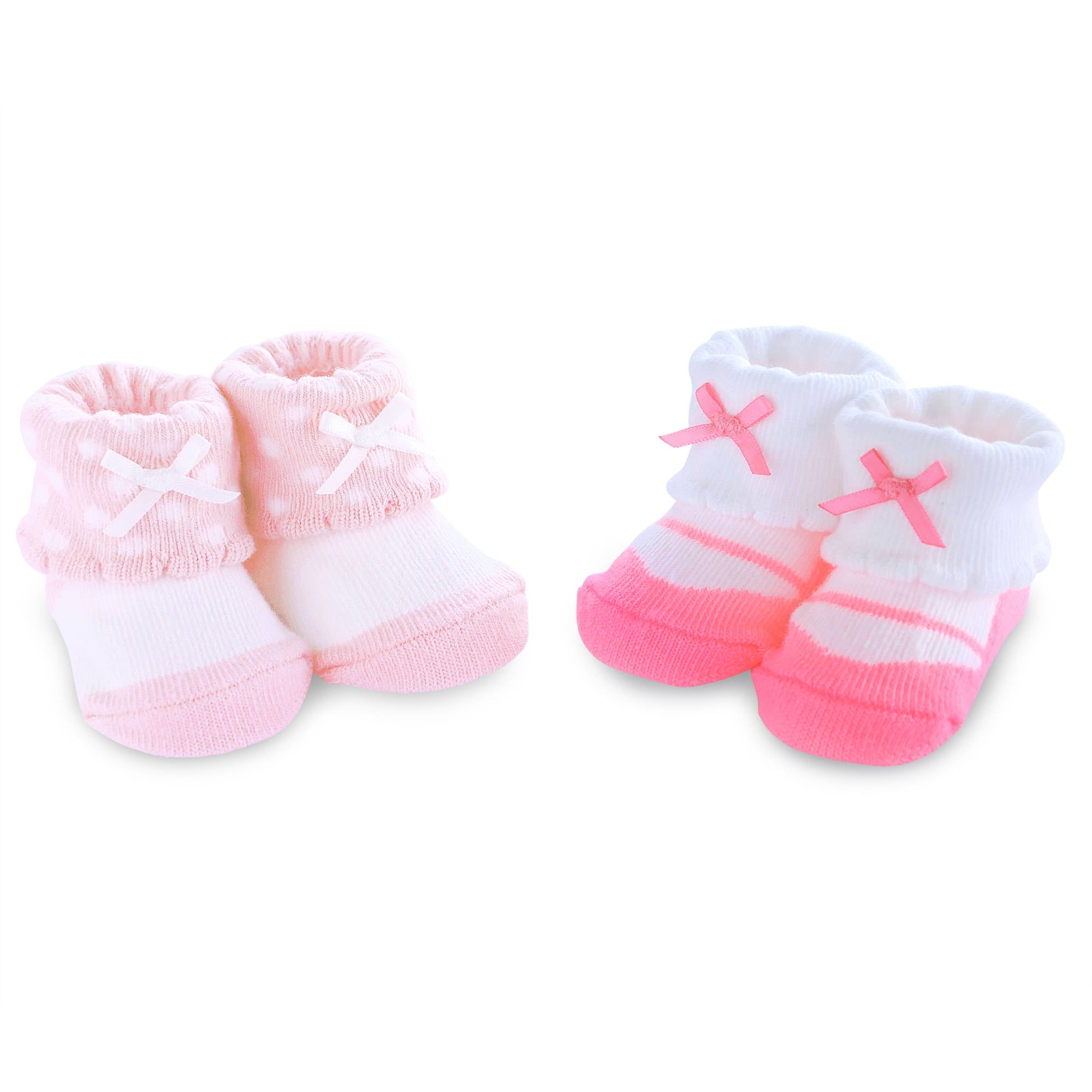 Child of Mine by Carter's Newborn Baby Girls 2 Pack Keepsake Booties