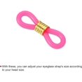 thumbnail image 4 of Huggegwe Chaîne de Lunettes Connecteur, Pack Support de Sangle Antidérapant Réglable Boucle de Chaîne pour Lunettes de Soleil Femmes Hommes CJB91-15523, 4 of 5