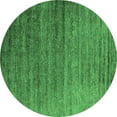 thumbnail image 1 of Ahgly Company Indoor Round Oriental Emerald Green Industrial Area Rugs, 7' Round, 1 of 4
