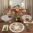 thumbnail image 3 of CounterArt "Pumpkin Time" 4-Pack Round Reversible Tabletop Placemats, 3 of 8