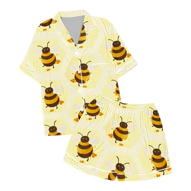 Icvfdpl Tenues d'Été pour Filles, Ensemble de Pyjama en Soie Imprimée pour Festival, Manches Courtes, Mode, 4-5 Ans