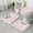 Princess Castle Cloud, variant on Princess Carriage Pattern Bathroom Rugs Sets 3 Piece,Toilet Cover Set,Absorbent Non Slip Bathroom Mats Sets with U-Shaped Contour Rug Toilet Rug Set