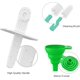 thumbnail image 3 of Moldes para Paletas 12Piezas Moldes de Silicona Helados Molde Helados Fácil Liberación con Cepillo y Embudo Paletas Hielo Reutilizables Limpieza Modelo Paleta Silicona (verde, Set de 12), 3 of 4