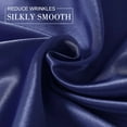 thumbnail image 5 of Astarin Satin Silk Pillowcase for Hair, Dark Blue King Size silk pillow, Satin Pillow Covers 2 Pack with Envelope Closure, 20x36 Inches, 5 of 7