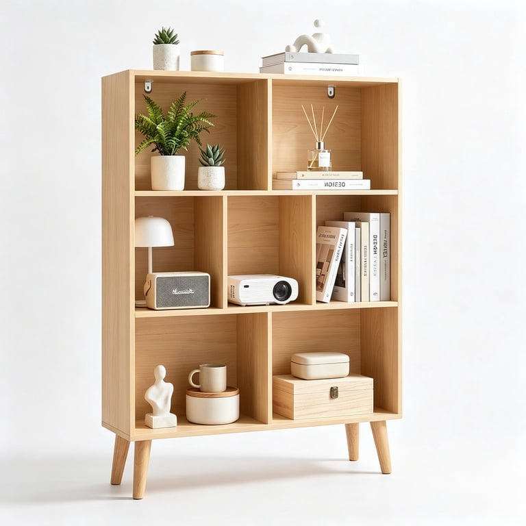 Taoset 3-Tier Cube Bookshelf, 43-Inch Tall Organizer photo 1