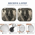 thumbnail image 6 of Salouo Vintage Ram Pilot Pattern Car Windshield Sun Shade Foldable | Front Windshield Shade for Sun, Heat and UV Rays | Interior Sun Protection-Large, 6 of 6