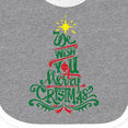 thumbnail image 4 of Inktastic We Wish You a Merry Christmas Boys or Girls Baby Bib, 4 of 4