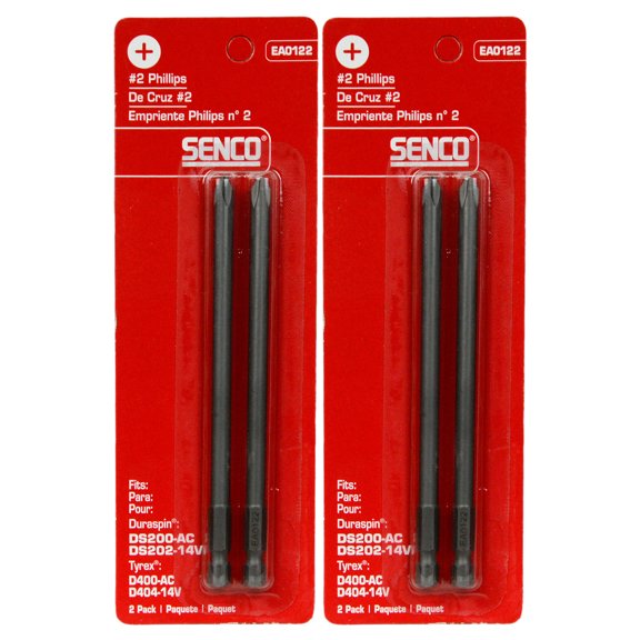 Senco EA0122 #2 Phillips Duraspin Drive Bit Set 2ct (2-Pack)