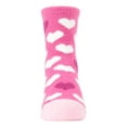 thumbnail image 6 of MeMoi Hearts 2-Pair Fuzzy Socks | Knee Highs By MeMoi One Size / Carmine Rose, 6 of 6