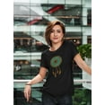 thumbnail image 2 of Boho Dream Catcher Women Black T-Shirt, Female Medium, 2 of 4
