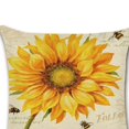 thumbnail image 5 of Vintage SunFlor Series Funda de almohada pintada a mano Funda de cojín de lino Sofá de oficina Decoración del hogar Advancent JJ16365-03, 5 of 5