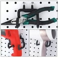 thumbnail image 3 of Zehuanyu 4 Pcs Garage Hooks Padded Peg Board Hook Office 9.00X7.00X6.00CM Black, 3 of 8