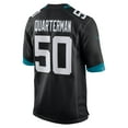 thumbnail image 3 of Men's Nike Shaquille Quarterman Black Jacksonville Jaguars Game Jersey, 3 of 4