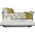thumbnail image 2 of Hillsdale Furniture Midland Metal Backless Sleigh Twin Daybed with Trundle, Black Sparkle, 2 of 10