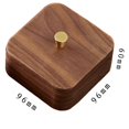 thumbnail image 2 of Nordic Simple Black Walnut Dental Floss Box Home Personalized Box, 2 of 5