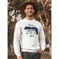 thumbnail image 2 of Design Stay Wild Sweatshirt Men -Image by Shutterstock, Male Large, 2 of 4