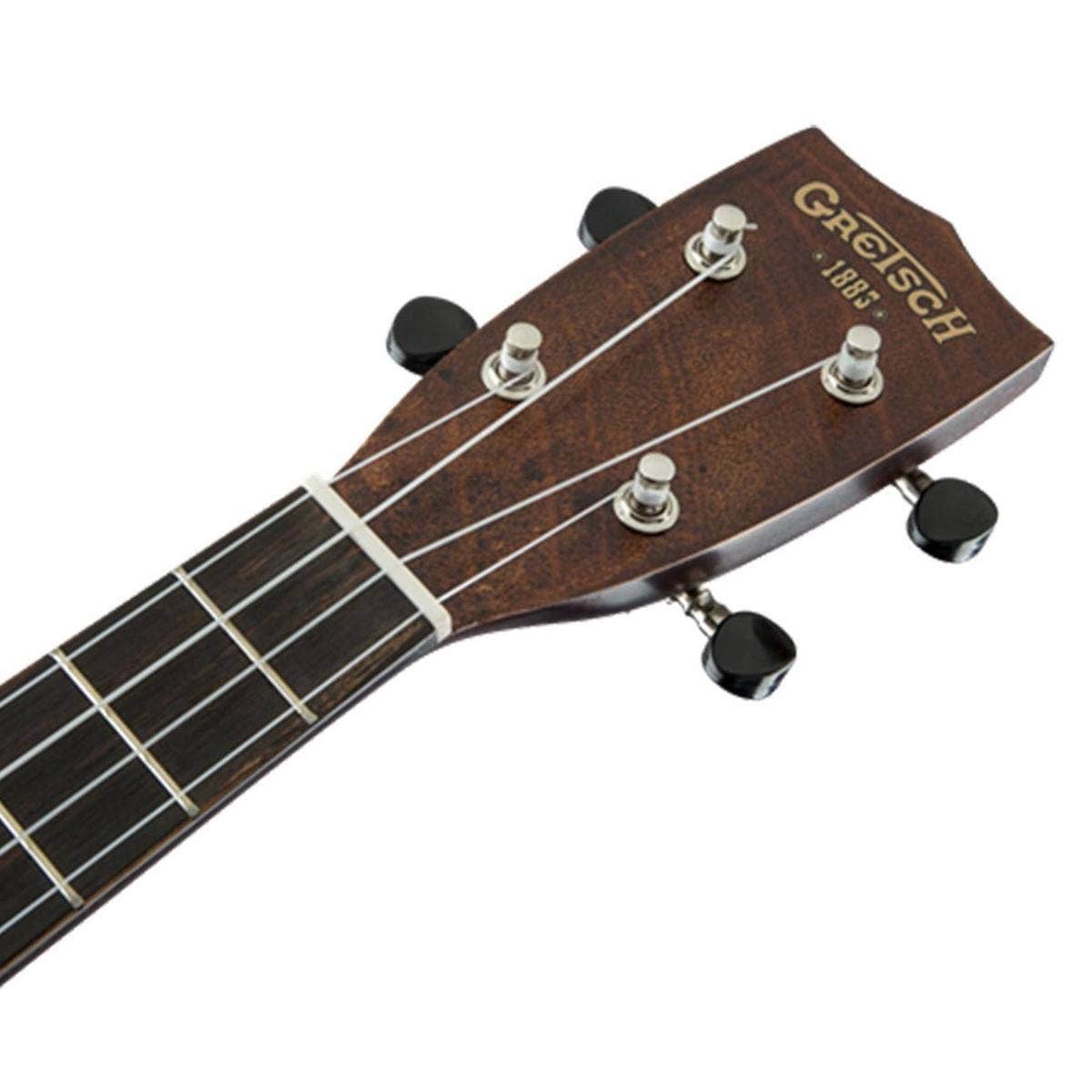 Gretsch G9110-L A.E. Concert Long-Neck Ukulele with Gig Bag, Vintage Mahogany Stain