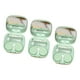 thumbnail image 4 of Paquete de 3 estuches compactos con espejo, minicaja de almacenamiento a prueba de fugas para uso diario Verde, 4 of 9