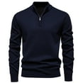 thumbnail image 2 of uikmnh New Men's Half Zip Pullover Sweater for Autumn/Winter 2024, 2 of 4