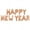 Rose Gold, variant on 16in HAPPY NEW YEAR Backdrop Balloon Banners Decorations
