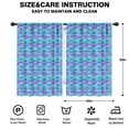 thumbnail image 2 of Blackout Kids Curtains,Daisy Flower Blue Blooms Pattern Childrens Insulated Curtains Set Of 2,Bedroom Essentials,Toddler Room Decor 42"x63", 2 of 5