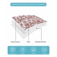 thumbnail image 5 of Quilts Twin Size, Farmhouse Red Soft Comforter Bedding Set for Bed, Vintage Flower Leaf Botanical Plant Lightweight Quilted Bedspread with Pillow Cover(2 Pieces) for All Season, 68x86 Inch, 5 of 6
