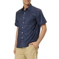 thumbnail image 4 of Lars Amadeus Men's Casual Summer Beach Short Sleeves Button Down Striped Shirt, 4 of 6