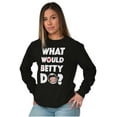 thumbnail image 3 of Cute Retro Betty Boop Cartoon WWBD Women Plus Size Long Sleeve Tee Brisco Brands 3X, 3 of 4